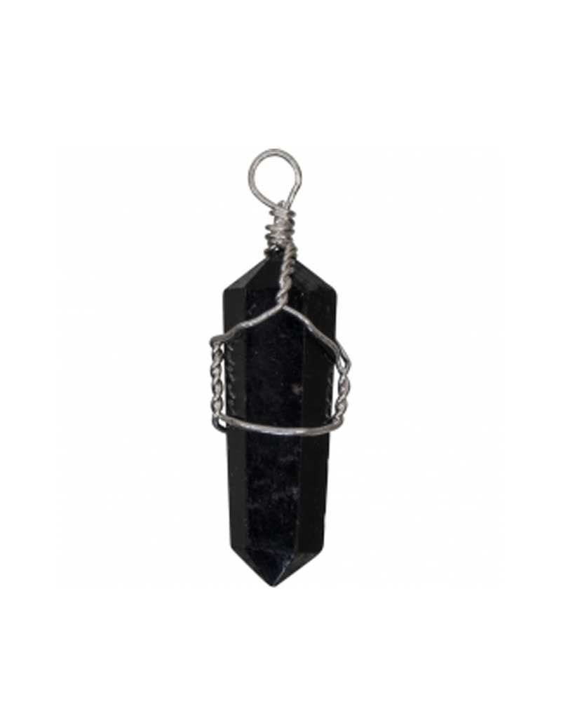 Bloodstone Wrapped Pendant Point