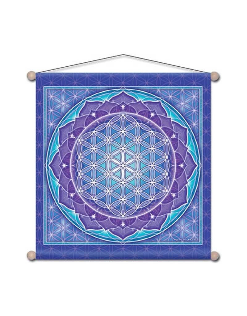 Flower of Life Temple Banner 30&quot; x 30&quot;