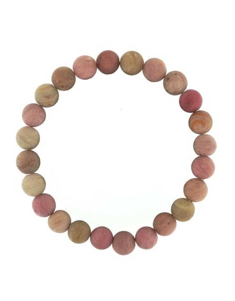 Rhodonite Matte 8MM Bracelet