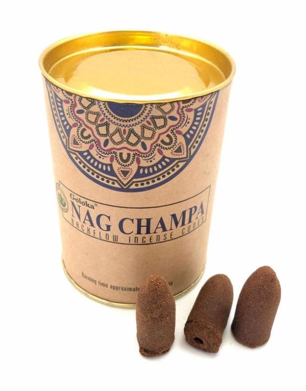 Nag Champa GOLOKA Backflow Incense Cones