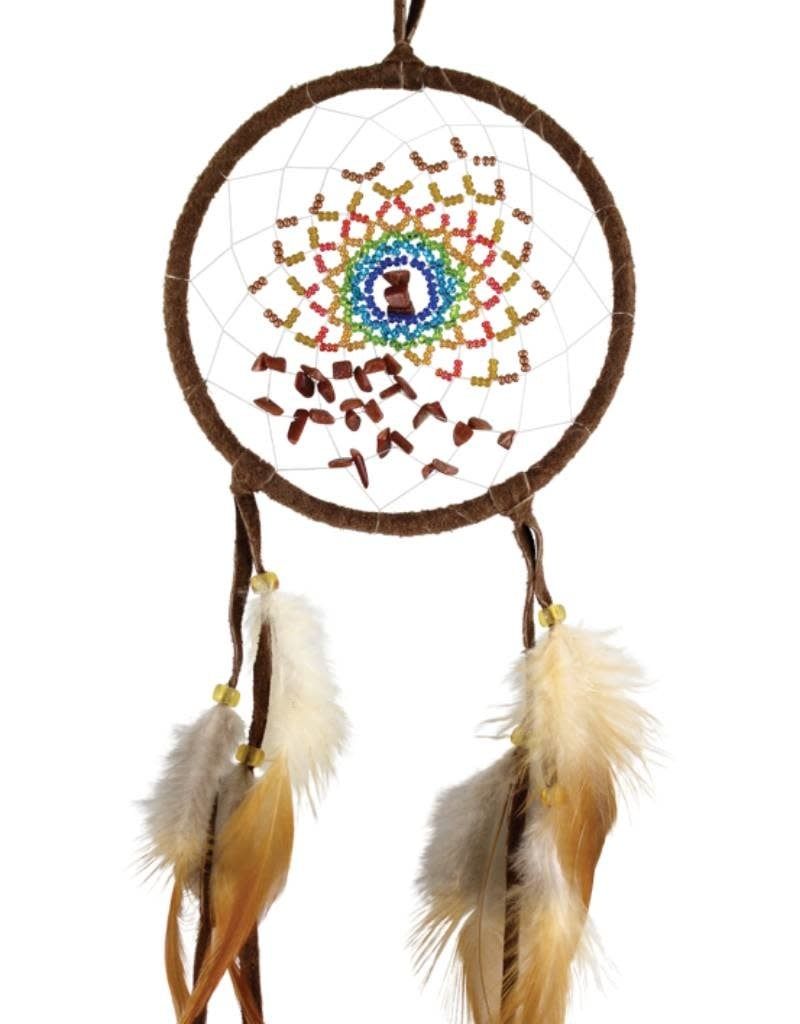 Brown Energy Flow 4&quot; Dream Catcher