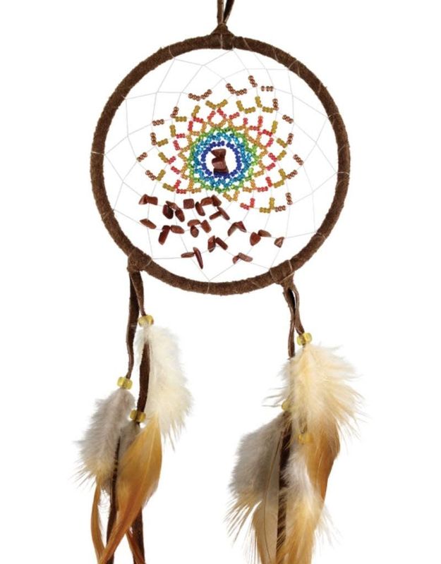Brown Energy Flow 4&quot; Dream Catcher