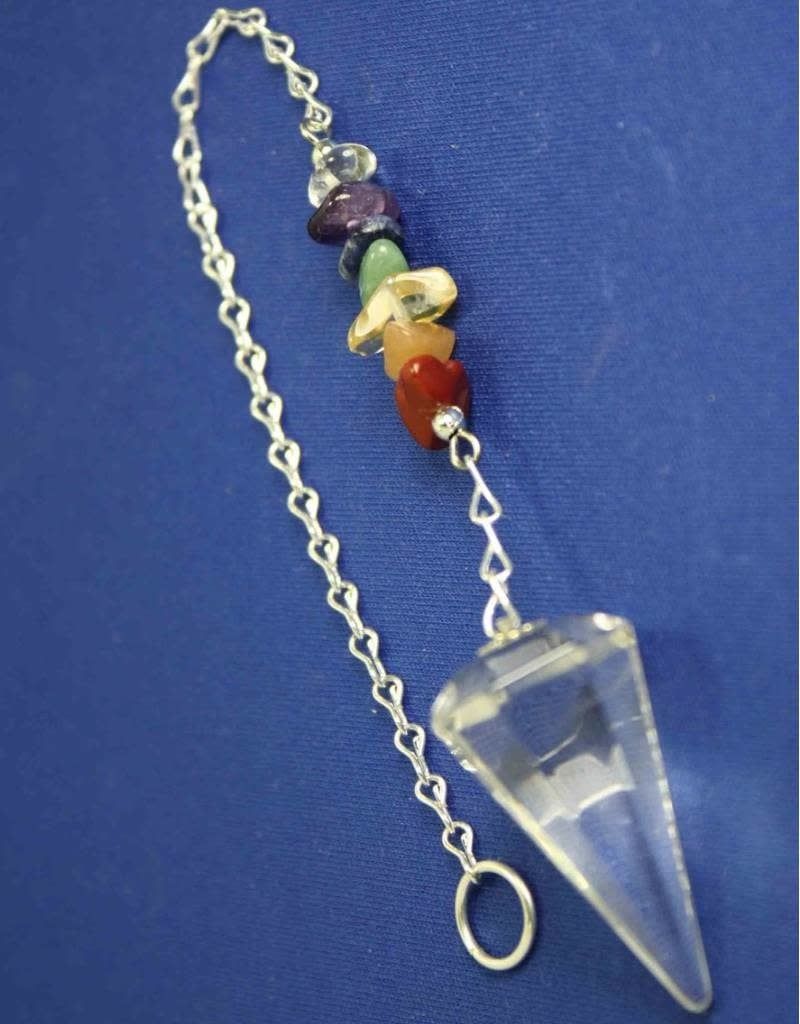 Lemurian Quartz Chakra Pendulum