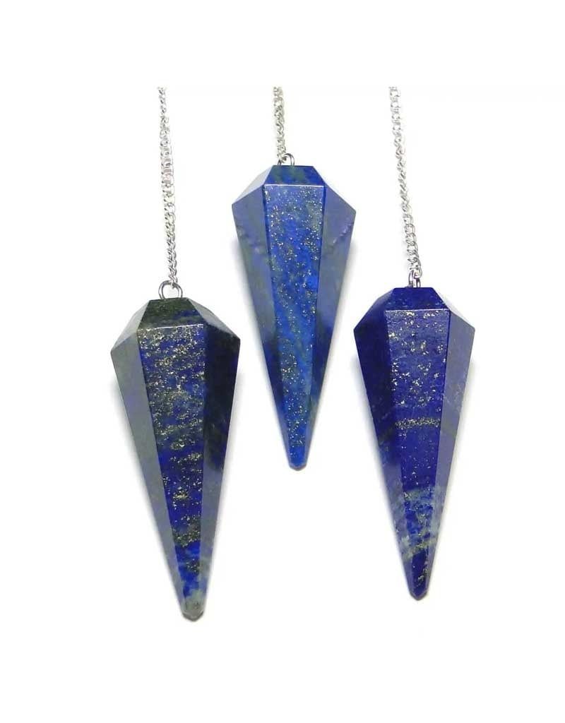 Lapis Lazuli Faceted Pendulum