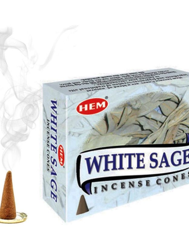 White Sage HEM Incense Cones