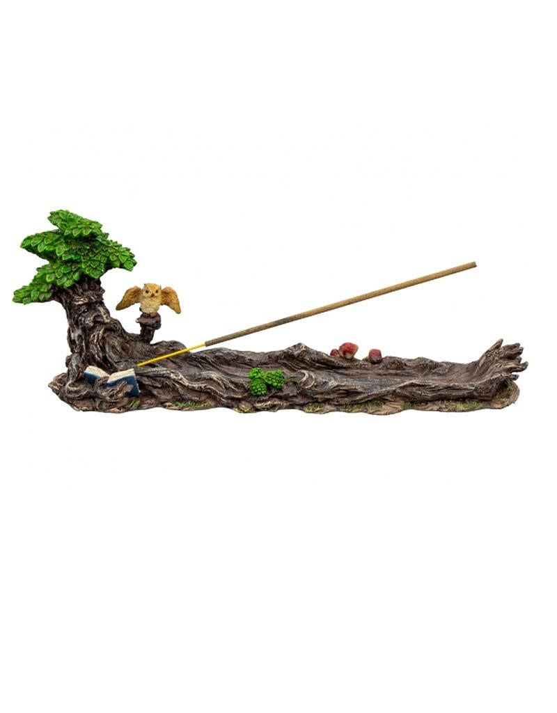Green Man w Owl Incense Burner - 11&quot; x 2&quot; W
