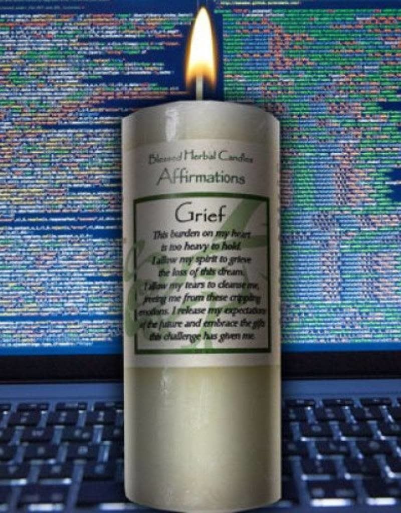 Blessed Herbal Candle - Grief