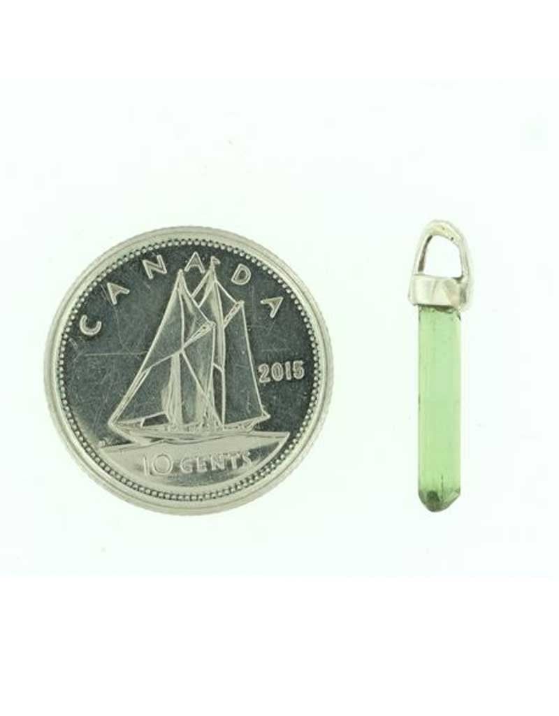 Green Tourmaline Sterling Silver Pendants