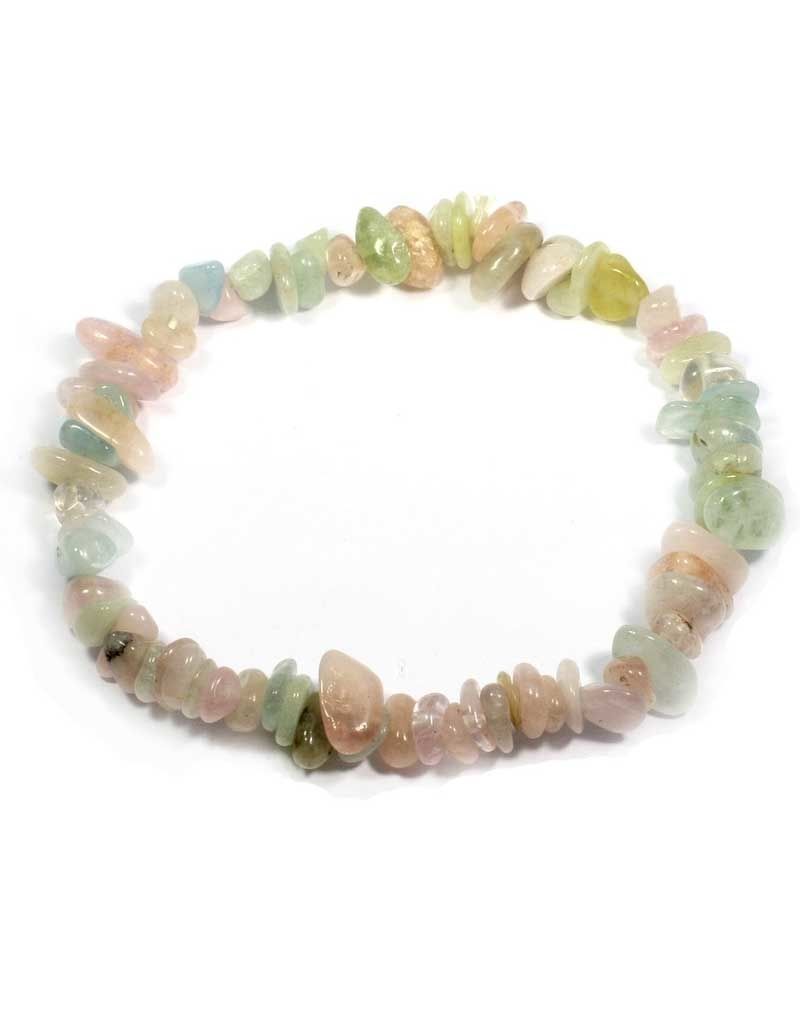 Aquamarine &amp; Morganite - Chip Bracelet