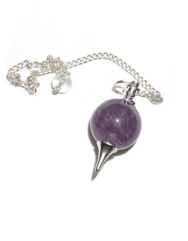 Amethyst Ball &amp; Point Pendulum