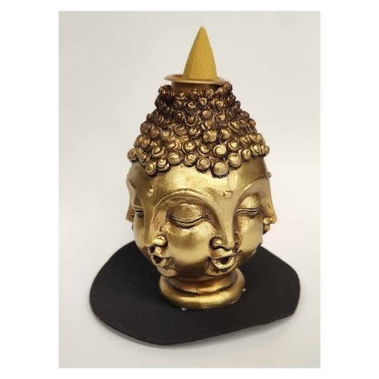 Buddha Head Backflow Incense Burner 4&quot;