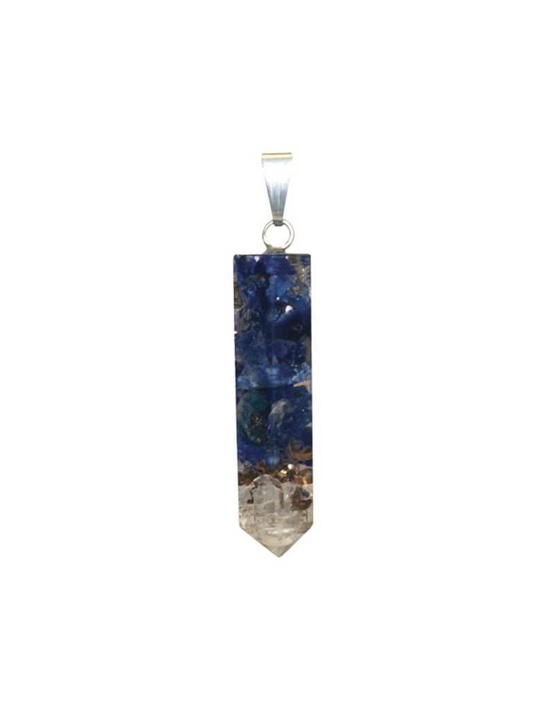 Lapis Lazuli Orgonite Point Pendant