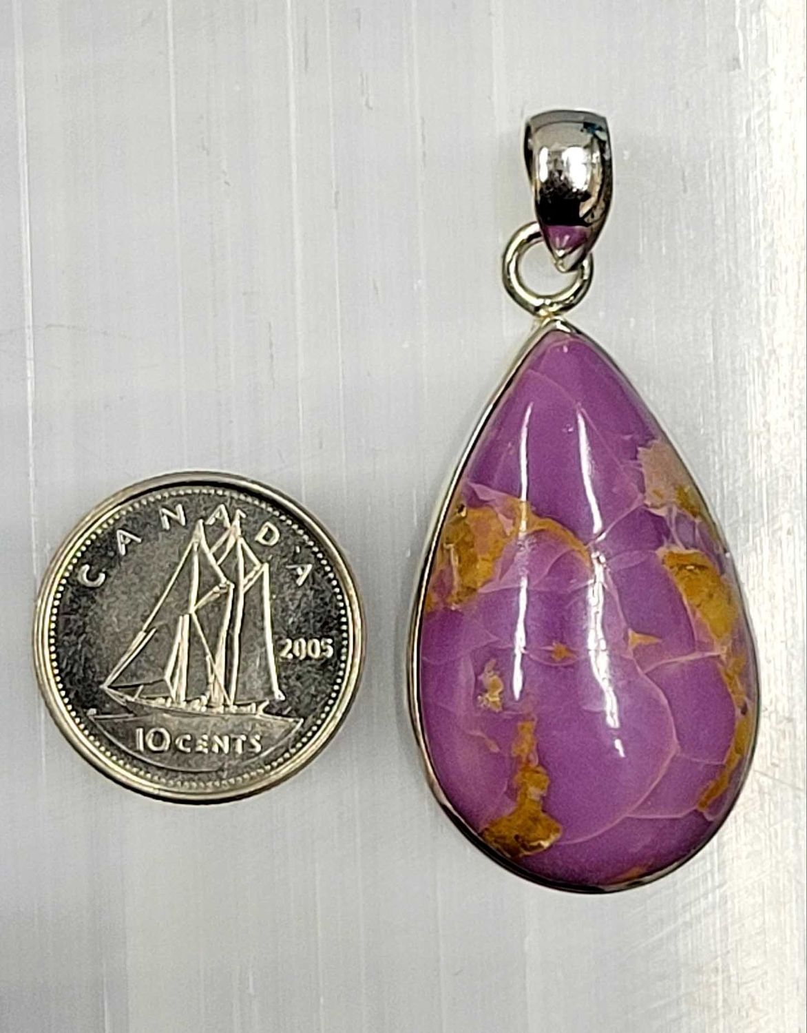 Phosphosiderite Jasper Pendant A Sterling Silver