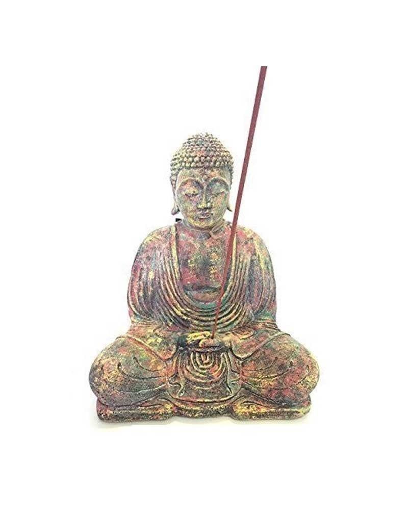 Volcanic Stone Buddha Statue and Incense Burner