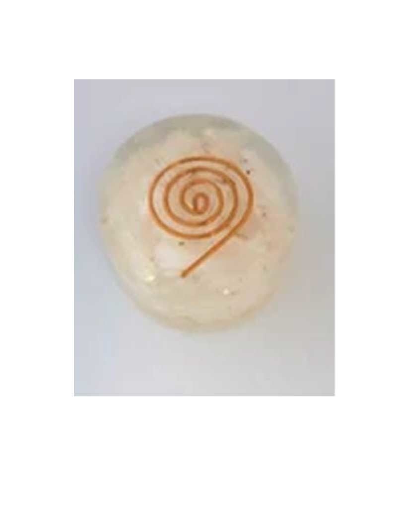 Round Pocket Orgonite Selenite