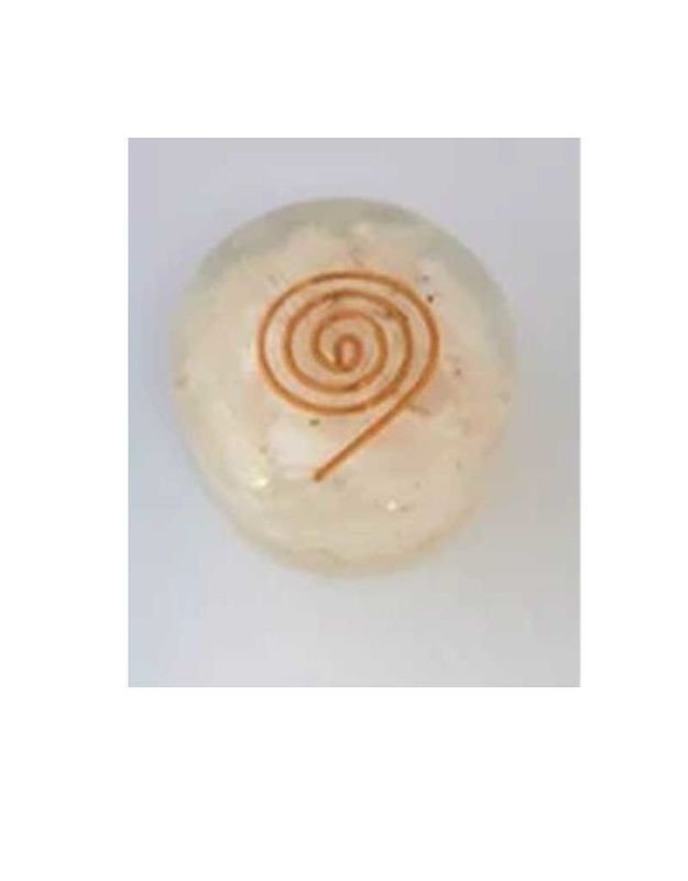 Round Pocket Orgonite Selenite