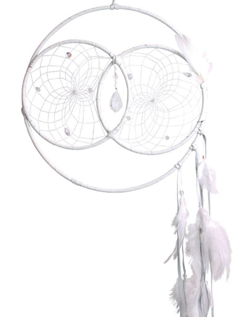 White Wedding 12&quot; Dream Catcher