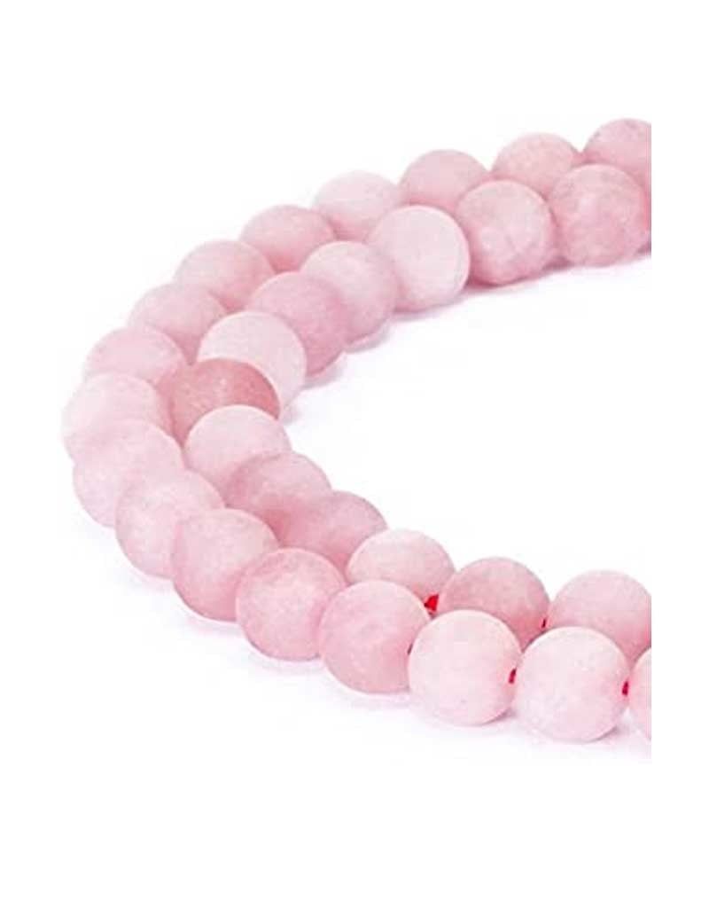 Rose Quartz Matte Bracelet 8mm