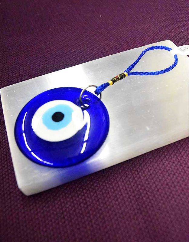 Gold Thread Evil Eye Talisman 2.25&quot;D