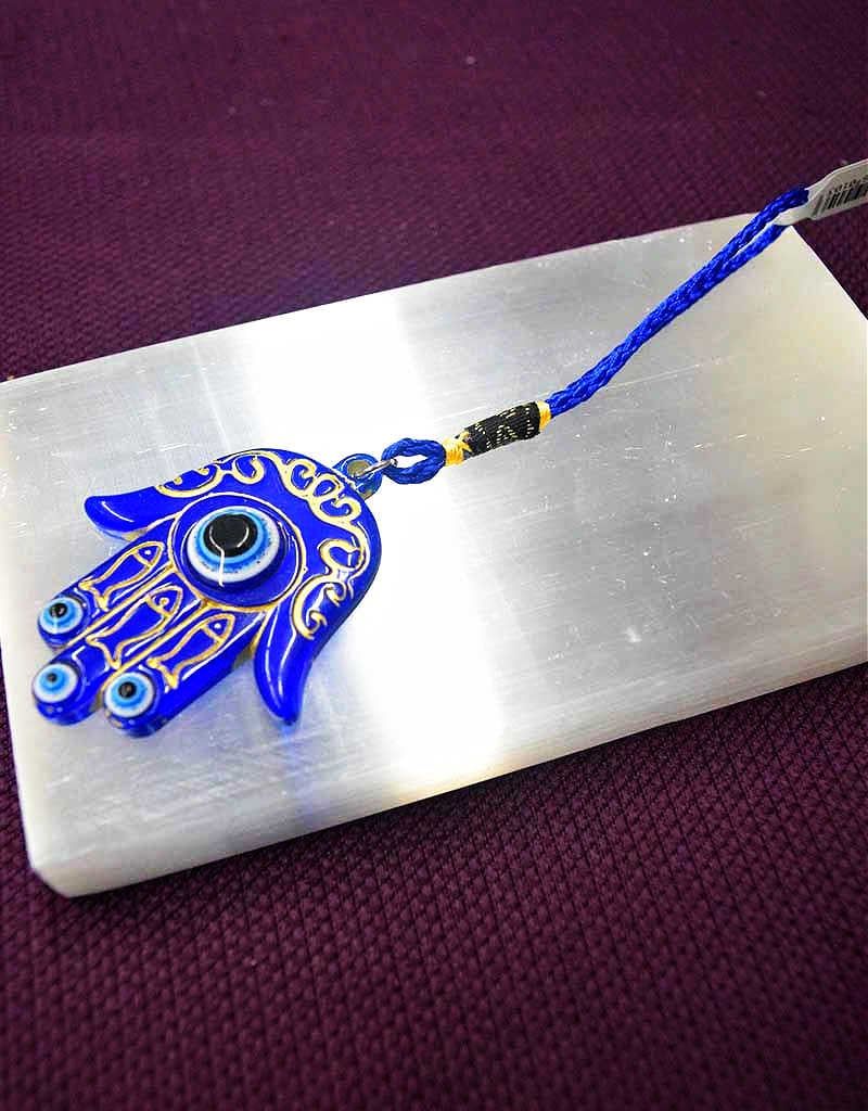 Fatima Hand w/ Gold Evil Eye Talisman 6&quot;