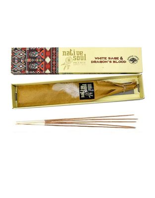 White Sage &amp; Dragons Blood Native Soul Incense