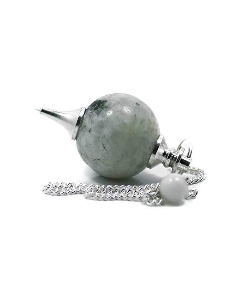 Rainbow Moonstone Ball &amp; Point Pendulum
