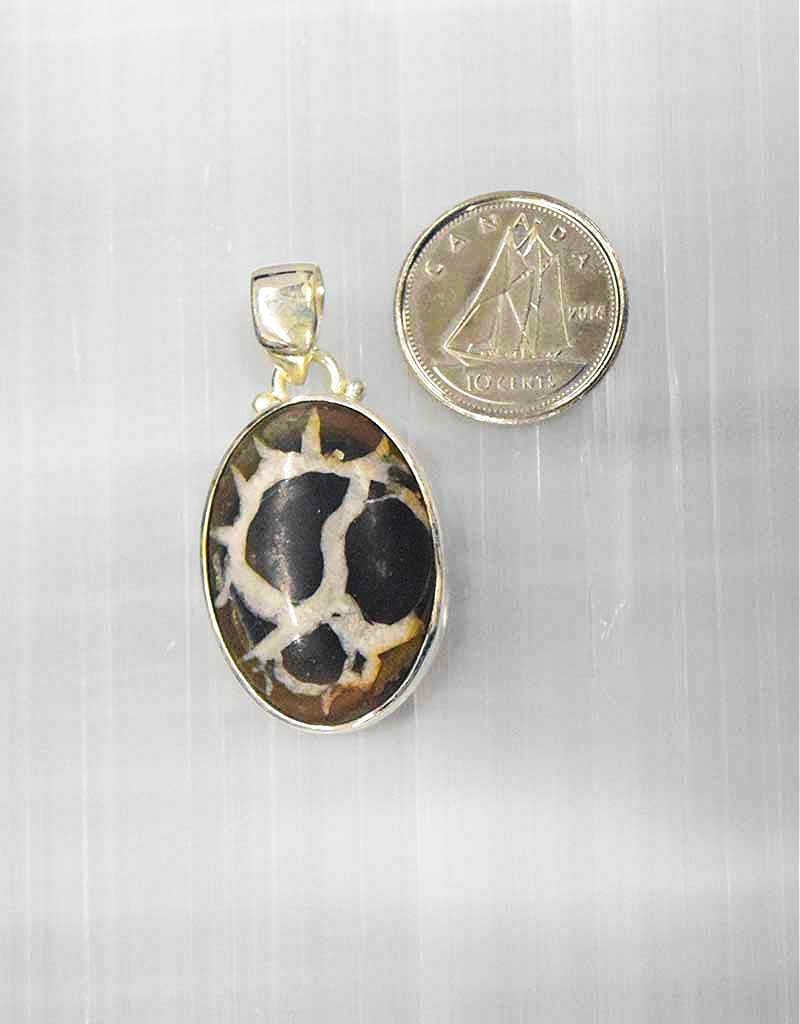 Septarian Pendant Sterling Silver