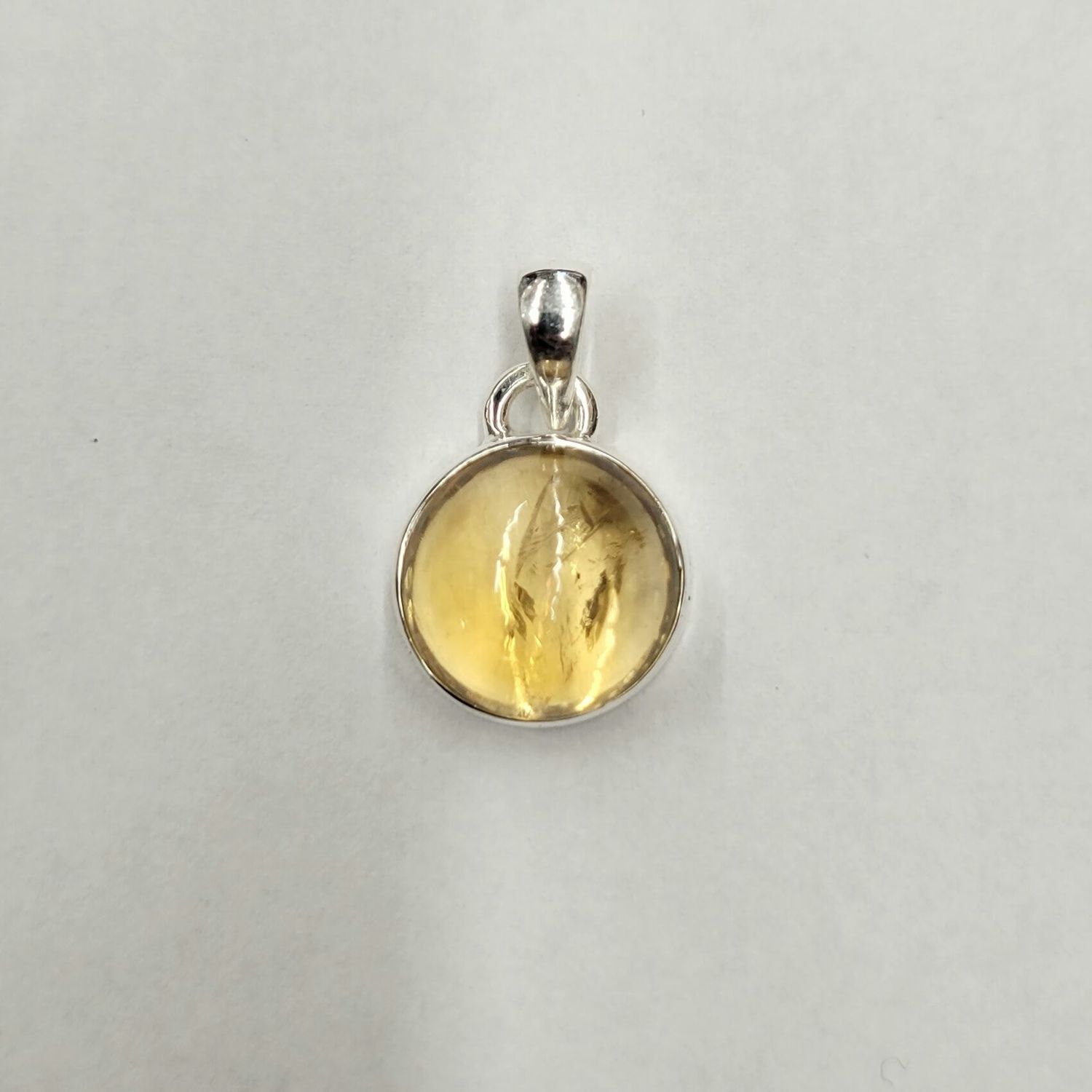 Citrine Pendant B Sterling Silver