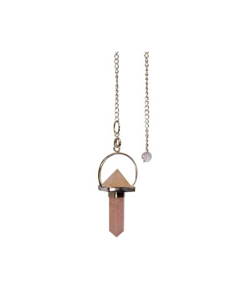 Rose Quartz Pyramid &amp; Point Pendulum