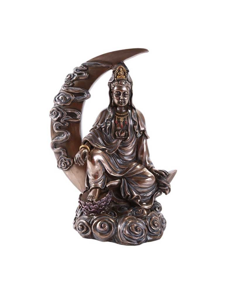 Kuan Yin Statue - 5 7/8&quot; x 4 1/4&quot; x 8&quot;
