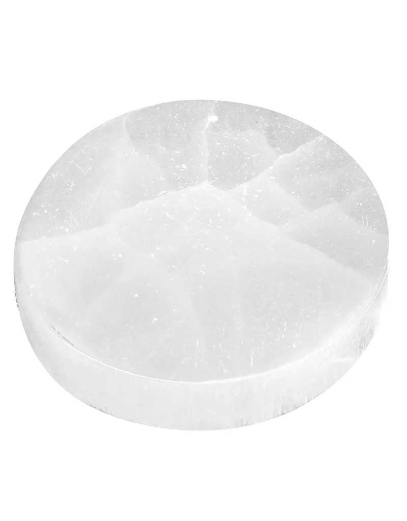 Selenite Round Charging Plate  3&quot; D