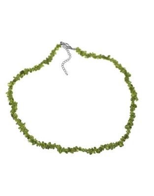 Peridot 18&quot; Chip Necklace w Clasp