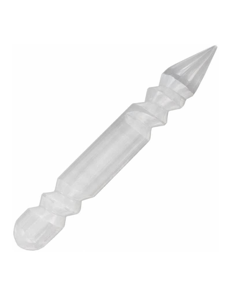 Selenite Massage Wand Spiral 6&quot;