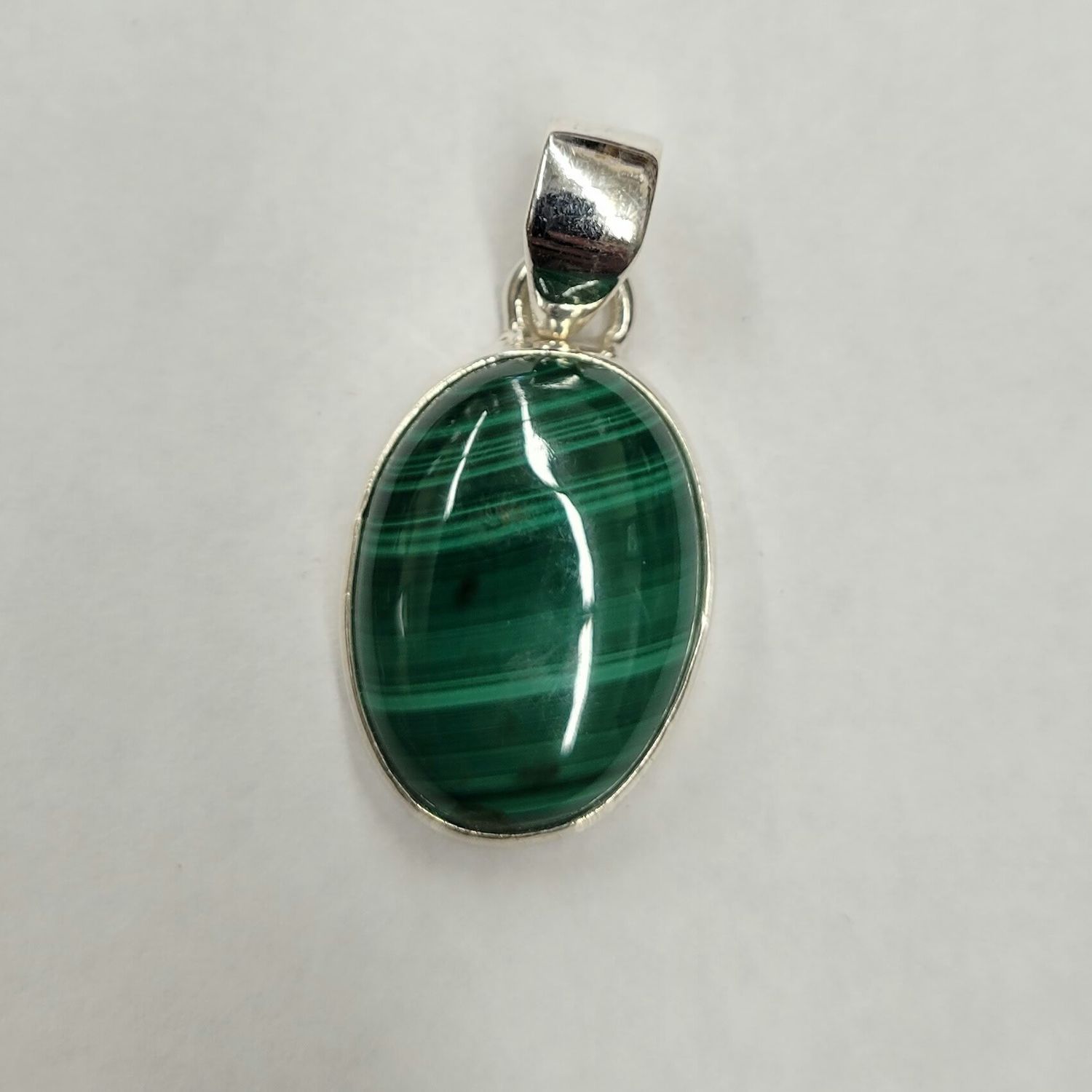 Malachite Pendant D Sterling Silver