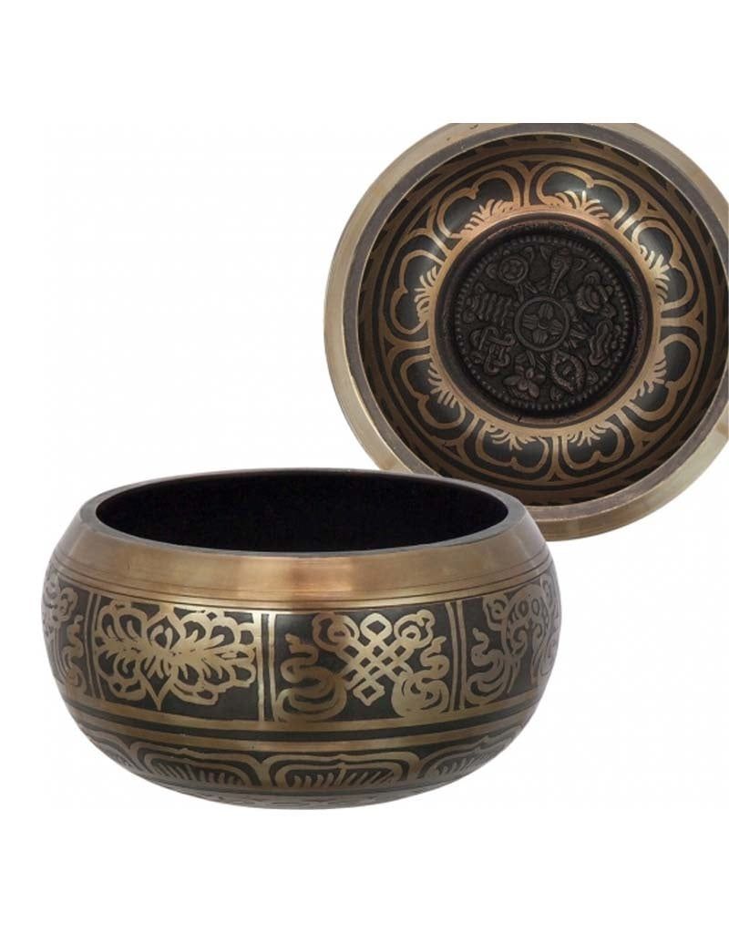 4.5&quot; Auspicious Singing Bowl - Solar Plexus Chakra - Note E