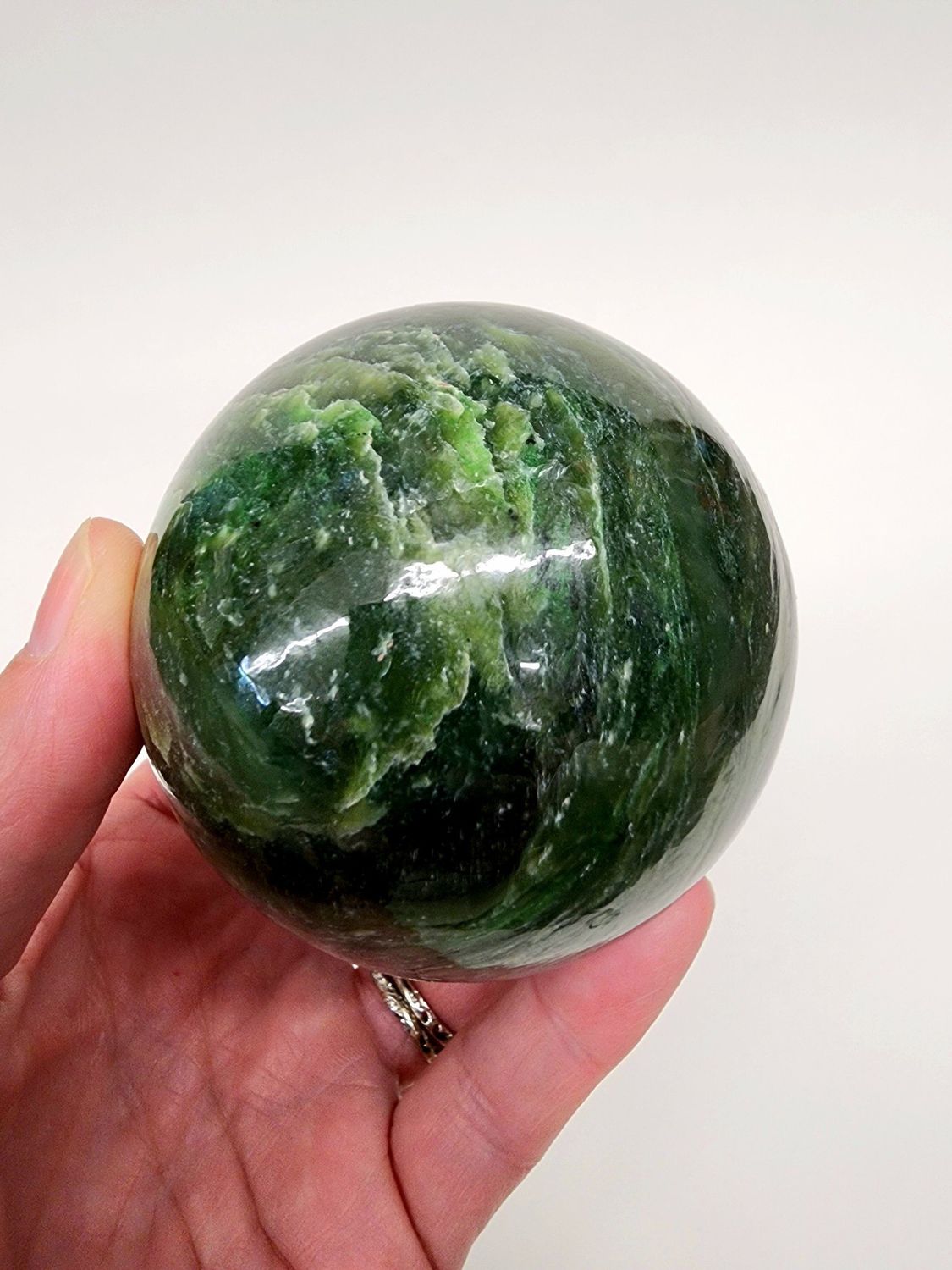 Nephrite Jade Sphere 2.8&quot;