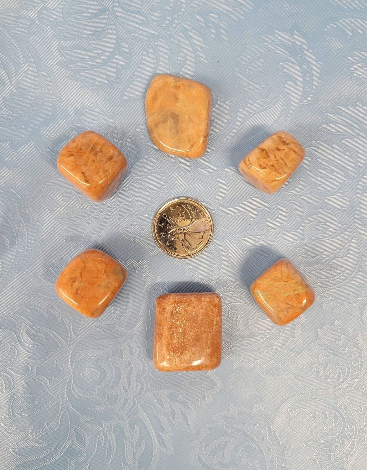 Peach Moonstone Tumbled