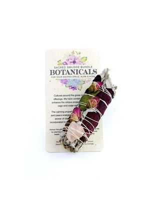 Sacred Smudge Bundle Botanical - Sage Rose