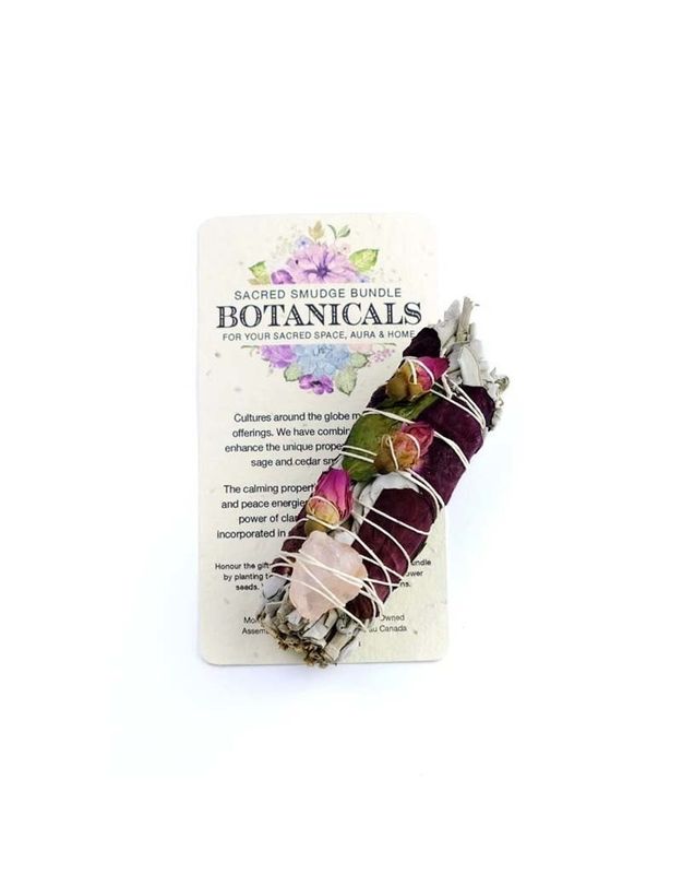 Sacred Smudge Bundle Botanical - Sage Rose