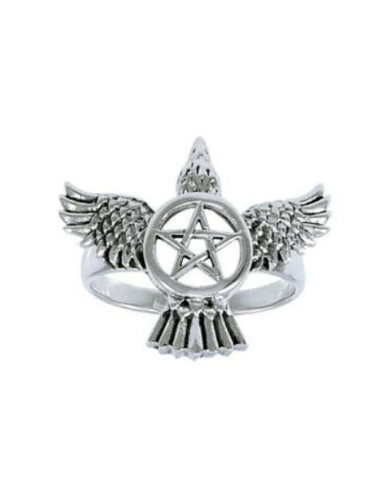 Raven Pentacle Ring Size 10