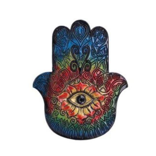 Fatima / Hamsa Hand Strength Incense Holder 5&quot;