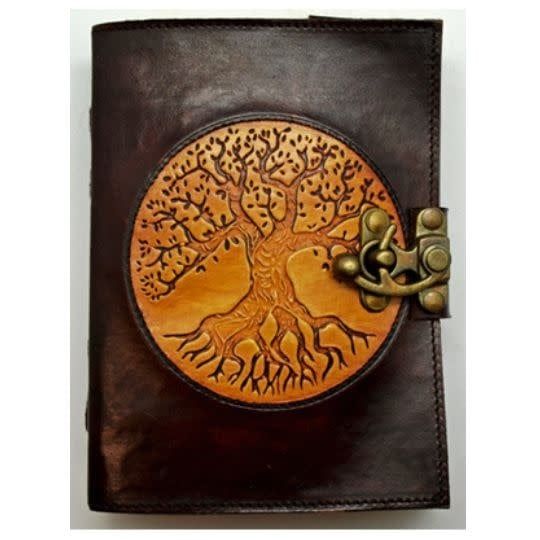 Tree of Life Two Tone Leather Journal 7&quot; x 5&quot;