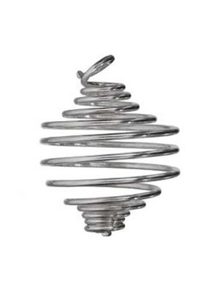 Medium Silver Plated Pendant Cage - 29mm