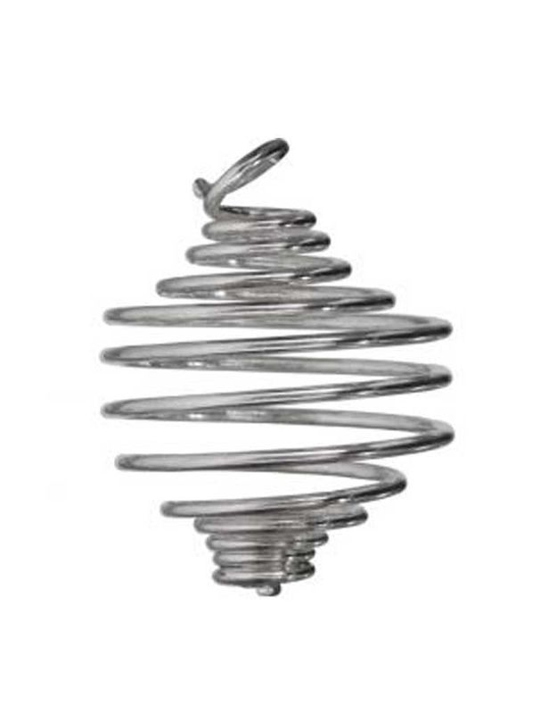 Medium Silver Plated Pendant Cage - 29mm