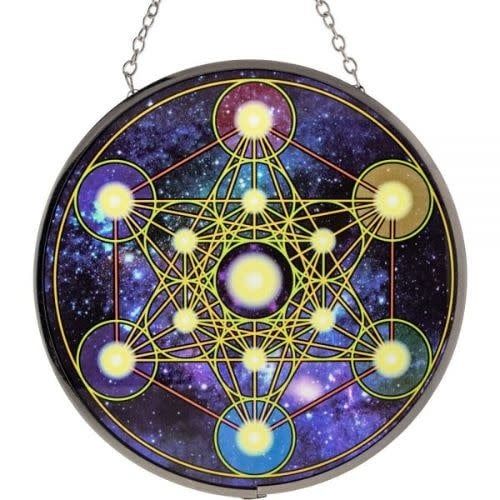 Metatron 6&quot; Glass Suncatcher