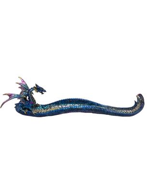 Blue Dragon with Claw Incense Burner 12&quot;