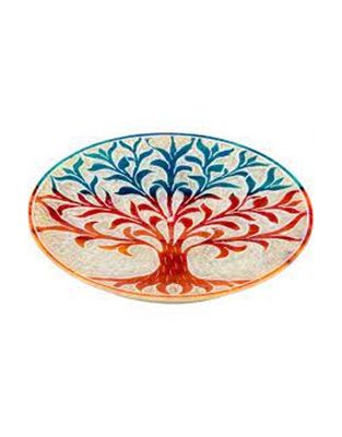 Soapstone Round Tree of Life Incense Burner - 4&quot;