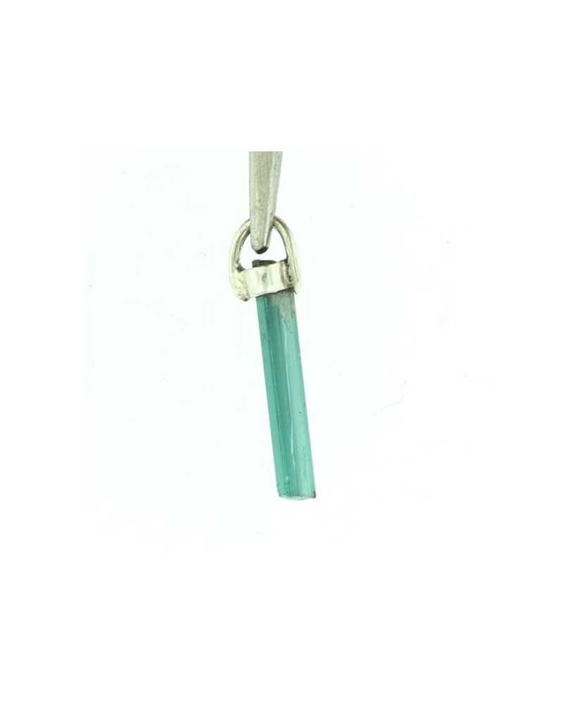 Blue-Green Tourmaline Pendants Sterling Silver