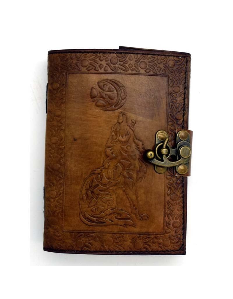 Celtic Wolf 5 x 7 Leather Journal