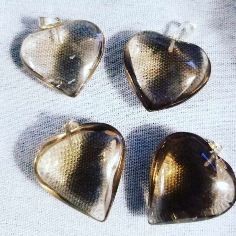 Smoky Quartz Heart Pendant